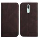 For OPPO A9 Strong Magnetic Leather Case(Brown) - 1