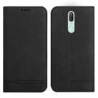 For OPPO A9 Strong Magnetic Leather Case(Black) - 1