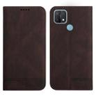 For OPPO A15 / A15s Strong Magnetic Leather Case(Brown) - 1