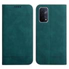 For OPPO A54 / A74 / A93 Strong Magnetic Leather Case(Green) - 1