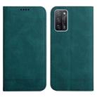 For OPPO A55 5G Strong Magnetic Leather Case(Green) - 1