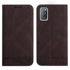For OPPO A52 / A72 / A92 Strong Magnetic Leather Case(Brown) - 1