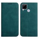 For Realme C12 / C15 Strong Magnetic Leather Case(Green) - 1