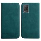 For Realme 8 5G Strong Magnetic Leather Case(Green) - 1