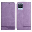 For Realme 8 4G / 8 Pro Strong Magnetic Leather Case(Purple) - 1