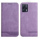 For Realme 9 Pro Strong Magnetic Leather Case(Purple) - 1