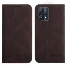 For Realme 9 Pro Strong Magnetic Leather Case(Brown) - 1