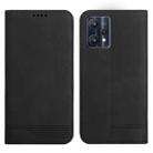 For Realme 9 Pro Strong Magnetic Leather Case(Black) - 1