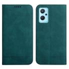 For Realme 9i Strong Magnetic Leather Case(Green) - 1