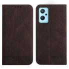 For Realme 9i Strong Magnetic Leather Case(Brown) - 1