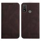 For Huawei P Smart 2020 Strong Magnetic Leather Case(Brown) - 1