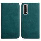 For Huawei P Smart 2021 Strong Magnetic Leather Case(Green) - 1