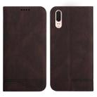 For Huawei P20 Strong Magnetic Leather Case(Brown) - 1