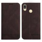 For Huawei P20 Lite Strong Magnetic Leather Case(Brown) - 1