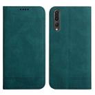 For Huawei P20 Pro Strong Magnetic Leather Case(Green) - 1