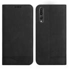 For Huawei P20 Pro Strong Magnetic Leather Case(Black) - 1