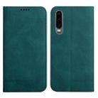 For Huawei P30 Strong Magnetic Leather Case(Green) - 1