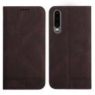 For Huawei P30 Strong Magnetic Leather Case(Brown) - 1