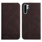 For Huawei P30 Pro Strong Magnetic Leather Case(Brown) - 1