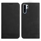 For Huawei P30 Pro Strong Magnetic Leather Case(Black) - 1