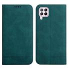 For Huawei P40 Lite Strong Magnetic Leather Case(Green) - 1