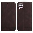 For Huawei P40 Lite Strong Magnetic Leather Case(Brown) - 1