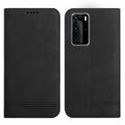 For Huawei P40 Pro Strong Magnetic Leather Case(Black) - 1