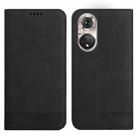 For Huawei P50 Strong Magnetic Leather Case(Black) - 1