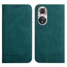 For Huawei P50 Pro Strong Magnetic Leather Case(Green) - 1