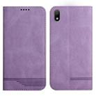 For Huawei Y5 2019 Strong Magnetic Leather Case(Purple) - 1