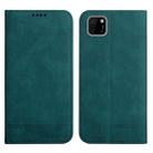 For Huawei Y5p 2020 Strong Magnetic Leather Case(Green) - 1