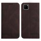 For Huawei Y5p 2020 Strong Magnetic Leather Case(Brown) - 1