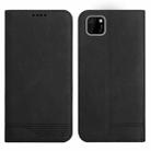 For Huawei Y5p 2020 Strong Magnetic Leather Case(Black) - 1