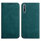 For Huawei Y8p 2020 Strong Magnetic Leather Case(Green) - 1
