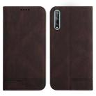 For Huawei Y8p 2020 Strong Magnetic Leather Case(Brown) - 1