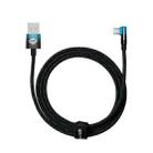 Baseus MVP Series 2 100W USB to USB-C / Type-C Mobile Game Elbow Fast Charge Data Cable, Length:2m(Black Blue) - 1