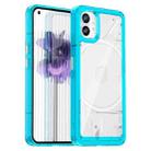 For Nothing Phone 1 Colorful Series Acrylic + TPU Phone Case(Transparent Blue) - 1