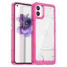 For Nothing Phone 1 Colorful Series Acrylic + TPU Phone Case(Transparent Pink) - 1