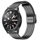 22mm For Samsung Smart Watch Universal Seven-bead Stainless Steel Watch Band(Black) - 1