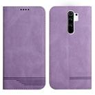 For Xiaomi Redmi 9 Strong Magnetic Leather Case(Purple) - 1