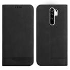 For Xiaomi Redmi 9 Strong Magnetic Leather Case(Black) - 1