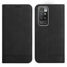 For Xiaomi Redmi 10 Strong Magnetic Leather Case(Black) - 1