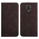 For Xiaomi Redmi Note 9 Pro Strong Magnetic Leather Case(Brown) - 1