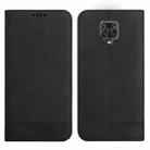 For Xiaomi Redmi Note 9 Pro Strong Magnetic Leather Case(Black) - 1