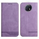 For Xiaomi Redmi Note 9T Strong Magnetic Leather Case(Purple) - 1