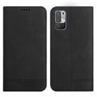 For Xiaomi Redmi Note 10 5G Strong Magnetic Leather Case(Black) - 1