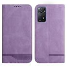 For Xiaomi Redmi Note 11 Pro Strong Magnetic Leather Case(Purple) - 1