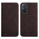 For Xiaomi Redmi Note 11 Pro Strong Magnetic Leather Case(Brown) - 1