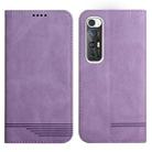 For Xiaomi Mi 10S Strong Magnetic Leather Case(Purple) - 1