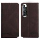 For Xiaomi Mi 10S Strong Magnetic Leather Case(Brown) - 1